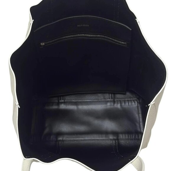 Auth BALENCIAGA Everyday Small Tote Bag 551812 White Leather - Tote Bag - Picture 7 of 8